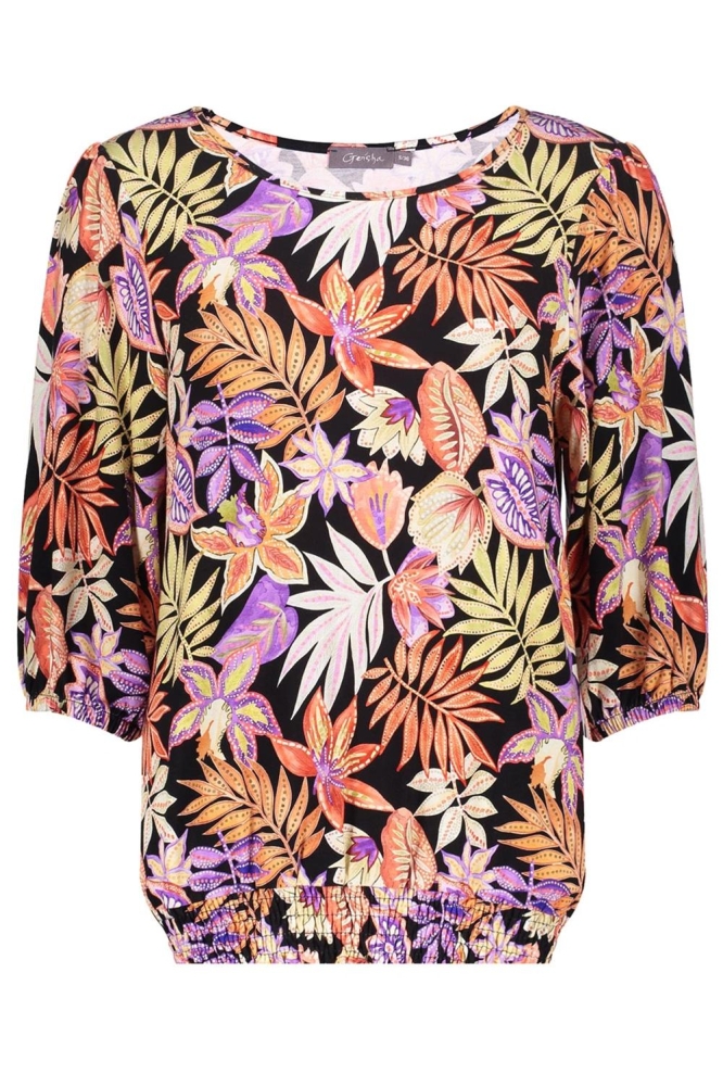 ELLA T SHIRT MET PRINT 52137 60 Coral/Purple